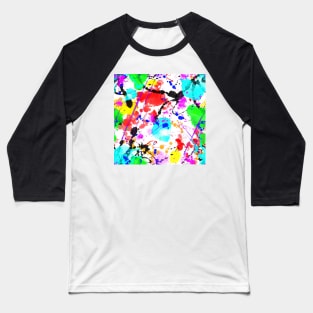 Brush strokes, neon colors Baseball T-Shirt